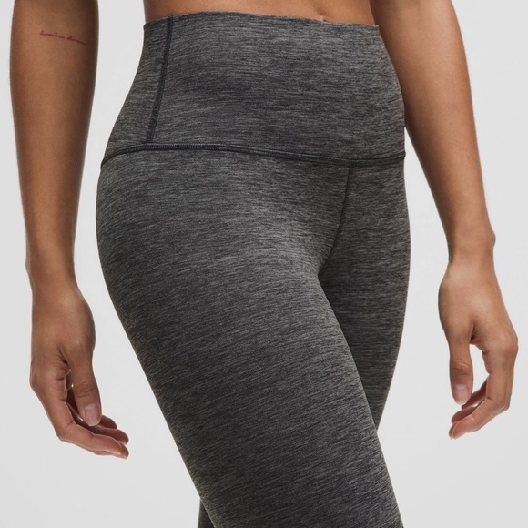 Lululemon Align High-Rise Leggings, 25” inseam, Size 12, Heathered Graphite Gray - Picture 3 of 6